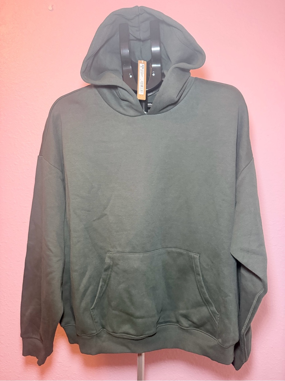 SKIMS Olive Green oversized Hooded Sweatshirt - Casual Pullover Hoodie fits xl-3